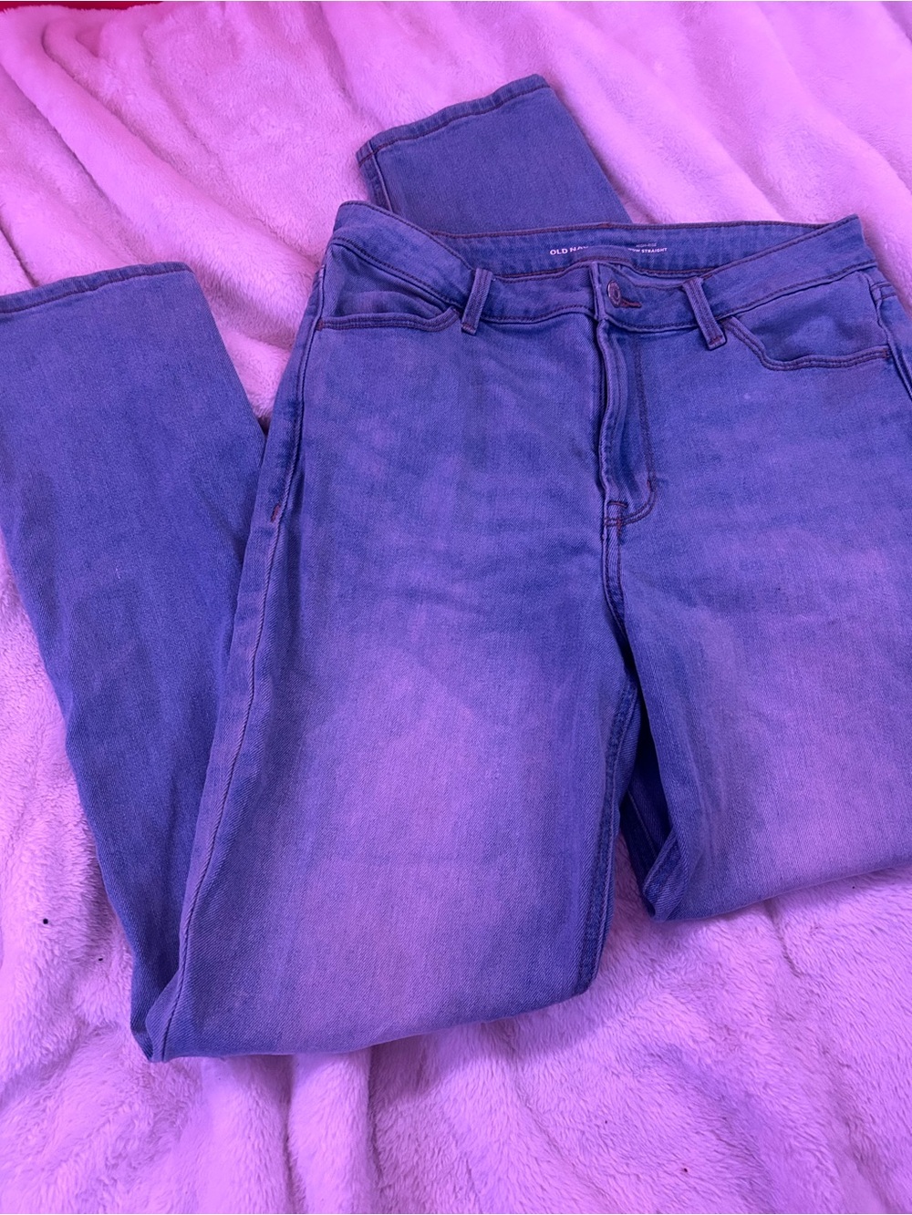 Old Navy Straight Leg Jeans in Light Blue